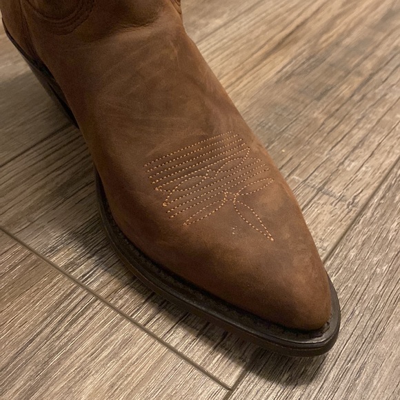 Western Cowboy Boots / women size 8.5 / brown - Picture 2 of 9